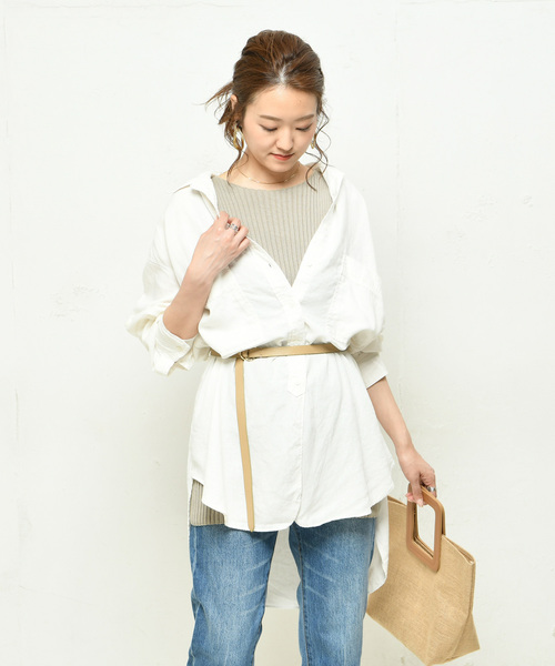 DouDou（ドゥドゥ）の「NEW本革ベルト1（ベルト・レディース・キャメル/ホワイト/ブラック/ベージュ/ブラウン/グレー・FREE）」の8枚目の写真