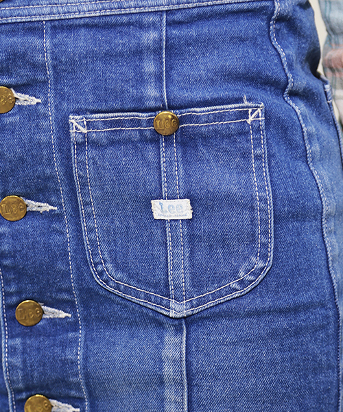 Another Edition(アナザーエディション)の「AE×Lee COVERALL SK # ◆(スカート・レディース・コバルトブルー/オフホワイト・SMALL/MEDIUM)」の7枚目の写真