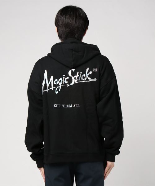 MAGIC STICK（マジックスティック）の「HOLOGRAM DFA HOODIE 18AW-MS10-044（パーカー・メンズ・ホワイト/ブラック・MEDIUM/LARGE/X-LARGE）」の3枚目の写真