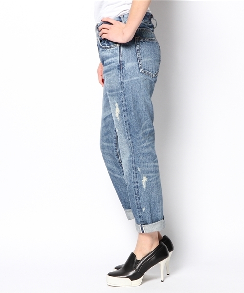 goa（ゴア）の「デニムボーイズパンツ（デニムパンツ・レディース・ブルー・1/2）」の2枚目の写真