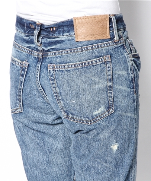 goa（ゴア）の「デニムボーイズパンツ（デニムパンツ・レディース・ブルー・1/2）」の5枚目の写真