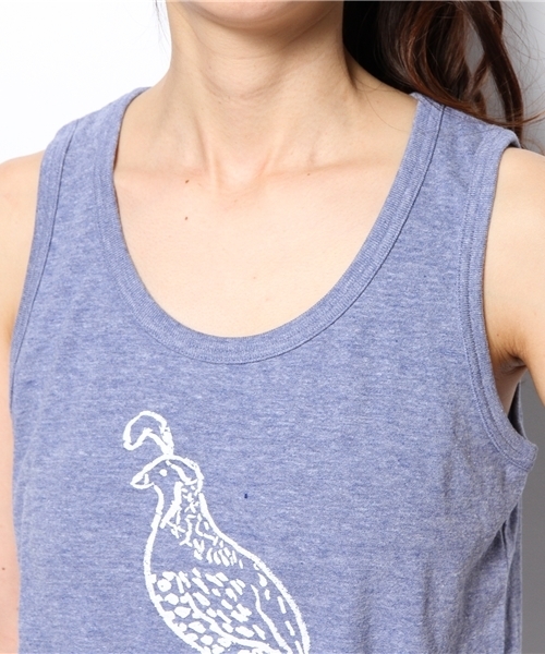 BEAMS BOY（ビームスボーイ）の「○田渕周平 × BEAMS BOY / タンクトップ 14SS（Tシャツ/カットソー・レディース・ナチュラル/レッド/ブルー・ONE SIZE）」の6枚目の写真