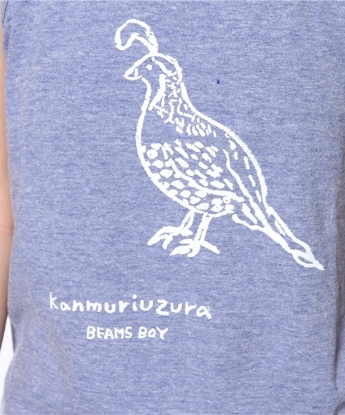 BEAMS BOY（ビームスボーイ）の「○田渕周平 × BEAMS BOY / タンクトップ 14SS（Tシャツ/カットソー・レディース・ナチュラル/レッド/ブルー・ONE SIZE）」の7枚目の写真