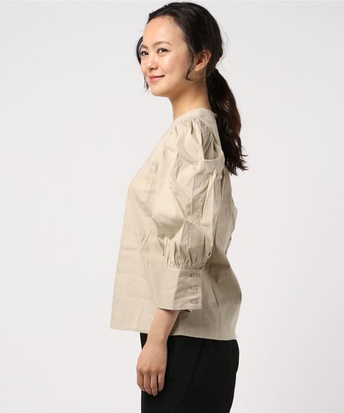 CIEL'AIR(シエルエアー)の「【CIEL'AIR/シェルエアー】VINTAGEボリュームスリーブブラウス(シャツ/ブラウス・レディース・ホワイト系その他/ベージュ系その他・FREE)」の3枚目の写真