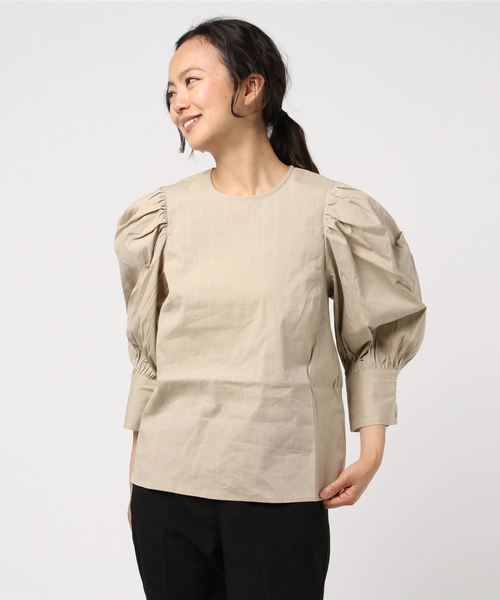 CIEL'AIR(シエルエアー)の「【CIEL'AIR/シェルエアー】VINTAGEボリュームスリーブブラウス(シャツ/ブラウス・レディース・ホワイト系その他/ベージュ系その他・FREE)」の5枚目の写真