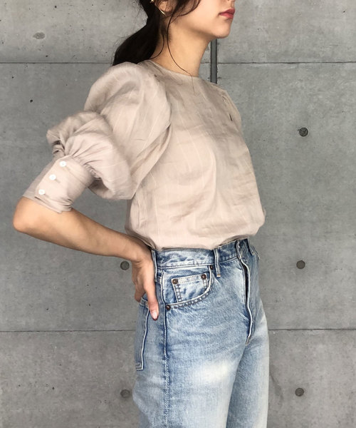 CIEL'AIR(シエルエアー)の「【CIEL'AIR/シェルエアー】VINTAGEボリュームスリーブブラウス(シャツ/ブラウス・レディース・ホワイト系その他/ベージュ系その他・FREE)」の9枚目の写真