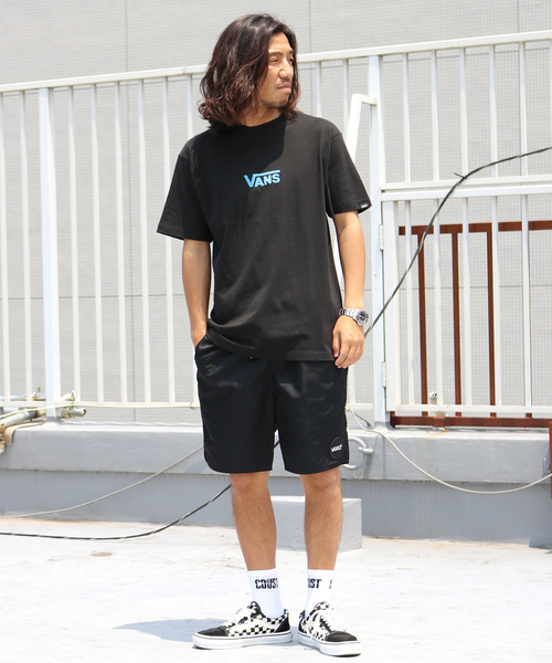 VANS(バンズ)の「VANS/ヴァンズ Small Flying-V Flocky S/S T-Shirt(Tシャツ/カットソー・メンズ・ホワイト/ブラック・M/L/XL)」の5枚目の写真