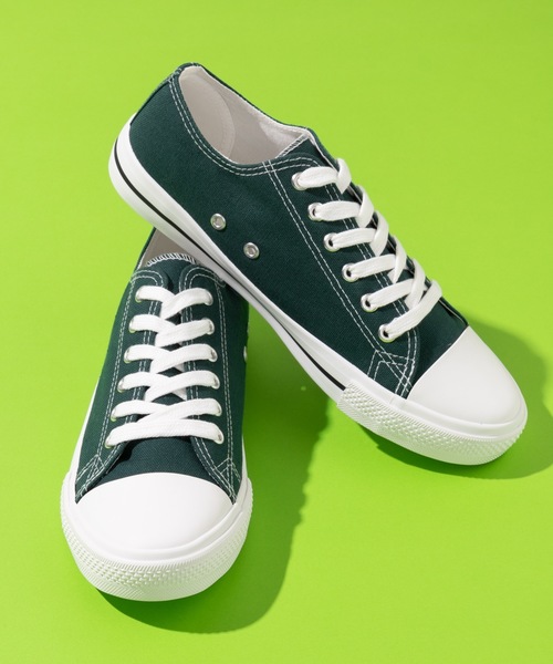 WEGO（ウィゴー）の「WEGO/キャンバスローカットスニーカー（スニーカー・メンズ・ホワイト/ブラック/ダークグリーン/ブラウン/グレー/ブラック系その他/ワイン/ダークベージュ・SMALL/MEDIUM/LARGE）」の7枚目の写真