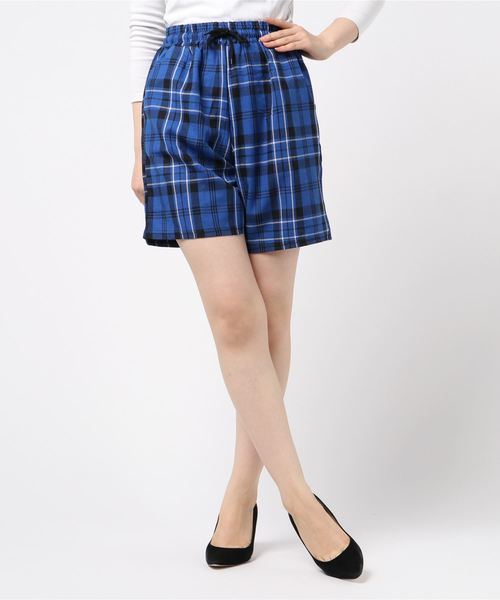 DING（ディング）の「DING/チェック柄ハーフパンツ（その他パンツ・メンズ・ブラック/レッド/グリーン/ブルー・FREE）」の9枚目の写真