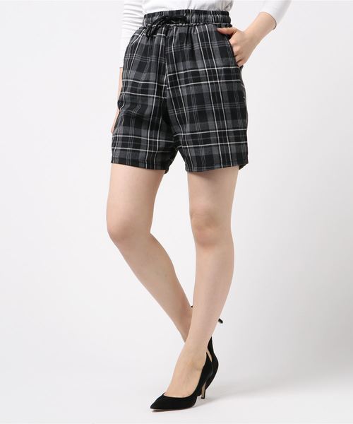 DING（ディング）の「DING/チェック柄ハーフパンツ（その他パンツ・メンズ・ブラック/レッド/グリーン/ブルー・FREE）」の7枚目の写真