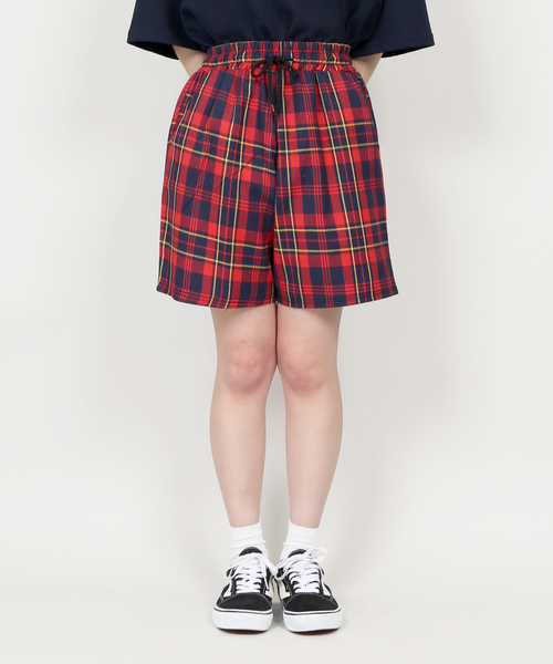 DING（ディング）の「DING/チェック柄ハーフパンツ（その他パンツ・メンズ・ブラック/レッド/グリーン/ブルー・FREE）」の11枚目の写真