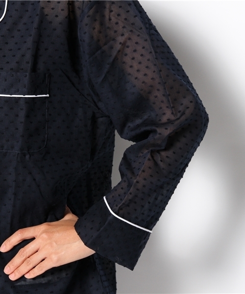 Ray BEAMS(レイビームス)の「SLEEPY JONES / パジャマ シャツ "dot"(シャツ/ブラウス・レディース・ネイビー・ONE SIZE)」の8枚目の写真
