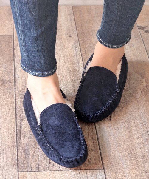 LibertyDoll（リバティードール）の「Liberty Doll / フラットモカシンレースボアスリッポン(3201)（モカシン/デッキシューズ・レディース・ライトグレー/ブラック/ダークブラウン/カモフラージュ/キャメル/ネイビー/ダークグレー/ベージュ・L/M/LL/S）」の7枚目の写真