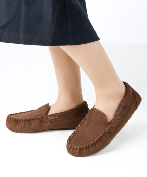 LibertyDoll（リバティードール）の「Liberty Doll / フラットモカシンレースボアスリッポン(3201)（モカシン/デッキシューズ・レディース・ライトグレー/ブラック/ダークブラウン/カモフラージュ/キャメル/ネイビー/ダークグレー/ベージュ・L/M/LL/S）」の15枚目の写真