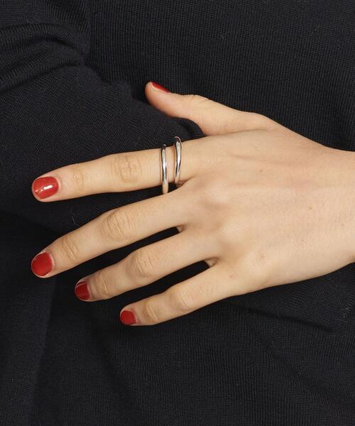 ASAMI FUJIKAWA(アサミフジカワ)の「<ASAMI FUJIKAWA>カーブリング/SILVER 925 Ψ(リング・レディース・シルバー・13/11/9)」の4枚目の写真