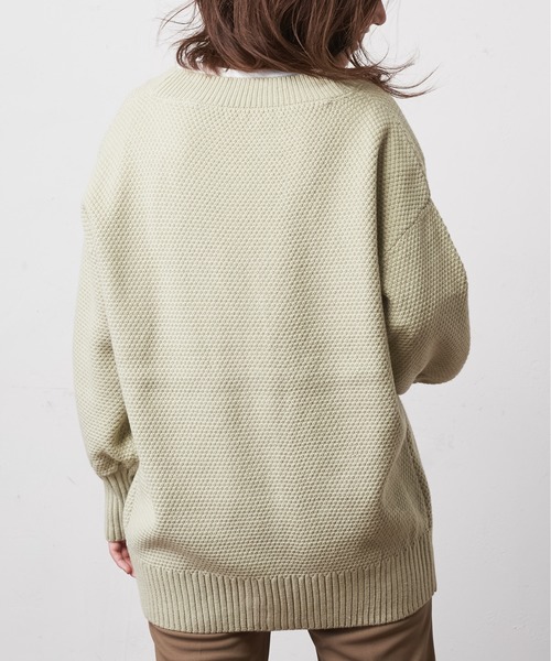 natural couture(ナチュラルクチュール)の「ミドル丈ゆるっとカーディガン(カーディガン/ボレロ・レディース・ベージュ/アイボリー/ミント/ラベンダー・FREE)」の20枚目の写真