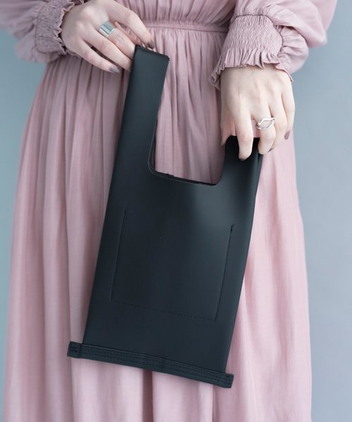 Ciki（シキ）の「レザーマーケットバッグ / 2wayレザーミニハンドバッグ（ハンドバッグ・レディース・ホワイト/ブラック/ベージュ・FREE）」の5枚目の写真