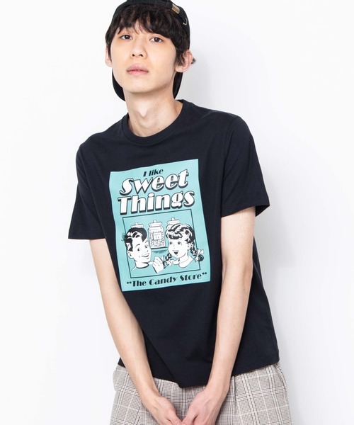 セール Wego レトロボックスグラフィックプリントtシャツ Tシャツ カットソー Wego ウィゴー のファッション通販 Zozotown