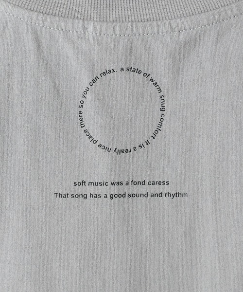 PUAL CE CIN(ピュアルセシン)の「20/OE天竺プリントT(Tシャツ/カットソー・レディース・グレイッシュベージュ/ブルーグレー/ホワイト/オフホワイト・FREE)」の16枚目の写真