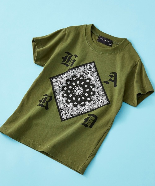 SHISKY（シスキー）の「SHISKY / シスキー フロントプリント ベーシック Tシャツ キッズ（Tシャツ/カットソー・キッズ・ブルー/ピンク系その他/ホワイト系その他/ブラック系その他/グリーン/杢グレー/チャコール/レモンイエロー/レッド/ネイビー/グリーン系その他/カーキ/ブルー系その他/ピンク/オレンジ/オフホワイト/ブラック/ブルー系その他2/ホワイト系その他2/ブラック系その他2・150cm/140cm/110cm/120cm/130cm/160cm）」の10枚目の写真