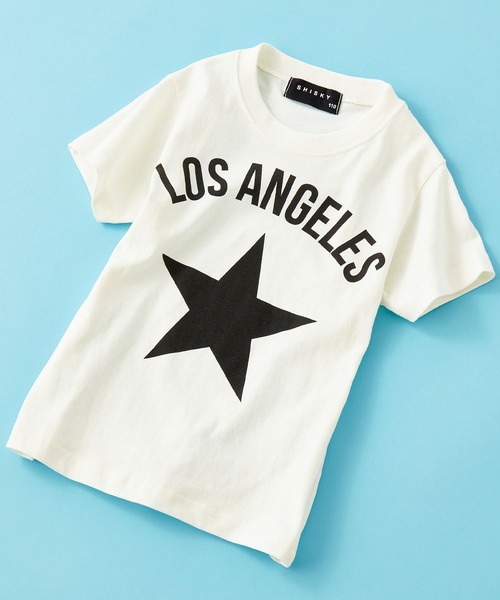 SHISKY（シスキー）の「SHISKY / シスキー フロントプリント ベーシック Tシャツ キッズ（Tシャツ/カットソー・キッズ・ブルー/ピンク系その他/ホワイト系その他/ブラック系その他/グリーン/杢グレー/チャコール/レモンイエロー/レッド/ネイビー/グリーン系その他/カーキ/ブルー系その他/ピンク/オレンジ/オフホワイト/ブラック/ブルー系その他2/ホワイト系その他2/ブラック系その他2・150cm/140cm/110cm/120cm/130cm/160cm）」の4枚目の写真