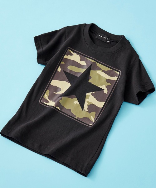 SHISKY（シスキー）の「SHISKY / シスキー フロントプリント ベーシック Tシャツ キッズ（Tシャツ/カットソー・キッズ・ブルー/ピンク系その他/ホワイト系その他/ブラック系その他/グリーン/杢グレー/チャコール/レモンイエロー/レッド/ネイビー/グリーン系その他/カーキ/ブルー系その他/ピンク/オレンジ/オフホワイト/ブラック/ブルー系その他2/ホワイト系その他2/ブラック系その他2・150cm/140cm/110cm/120cm/130cm/160cm）」の7枚目の写真