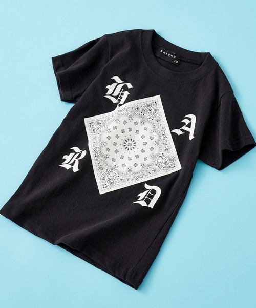 SHISKY（シスキー）の「SHISKY / シスキー フロントプリント ベーシック Tシャツ キッズ（Tシャツ/カットソー・キッズ・ブルー/ピンク系その他/ホワイト系その他/ブラック系その他/グリーン/杢グレー/チャコール/レモンイエロー/レッド/ネイビー/グリーン系その他/カーキ/ブルー系その他/ピンク/オレンジ/オフホワイト/ブラック/ブルー系その他2/ホワイト系その他2/ブラック系その他2・150cm/140cm/110cm/120cm/130cm/160cm）」の5枚目の写真