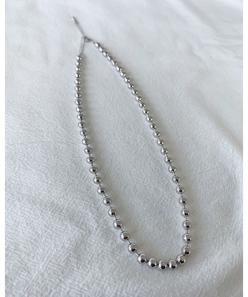 mou（モウ）の「2wayシンプルボールネックレス（ネックレス・レディース・シルバー・FREE）」の6枚目の写真