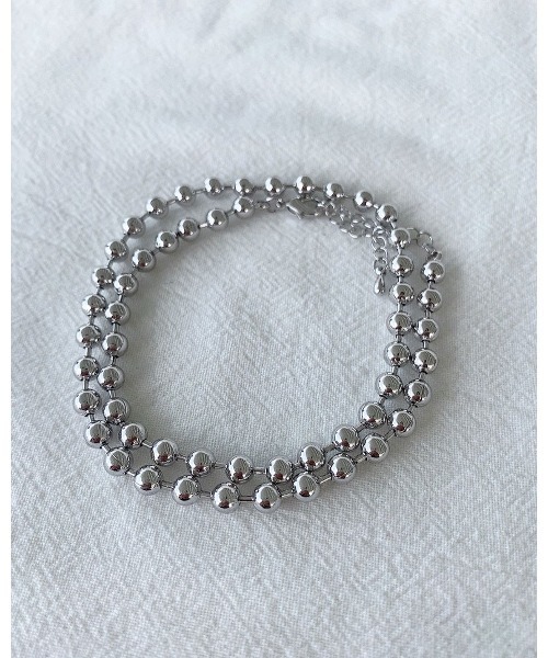 mou（モウ）の「2wayシンプルボールネックレス（ネックレス・レディース・シルバー・FREE）」の7枚目の写真