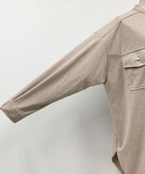 PICCIN(ピッチン)の「パールボタン起毛シャツワンピース(シャツ/ブラウス・レディース・オフホワイト/グレイッシュベージュ・M/L)」の16枚目の写真