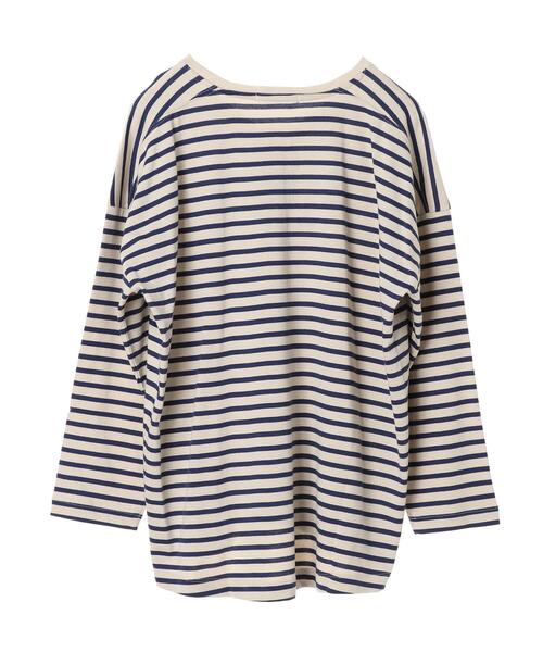 AMERICAN HOLIC(アメリカンホリック)の「Vネックドロップショルダーカットプルオーバー *(Tシャツ/カットソー・レディース・アイボリー/ブラウン/ブラック/オフホワイト・FREE)」の13枚目の写真