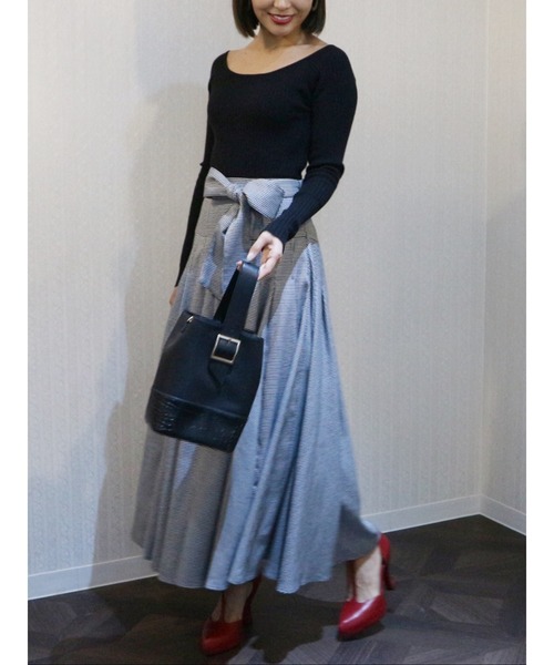 セール ニットドッキングフレアワンピース ワンピース Royal Party ロイヤルパーティー のファッション通販 Zozotown