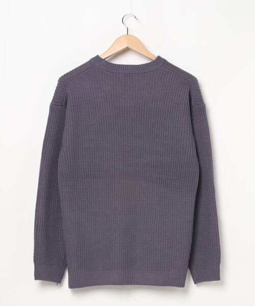 WEGO（ウィゴー）の「WEGO/畦編みセーター（ニット/セーター・メンズ・ブラック/ホワイト/パープル/ブラウン系その他/グリーン系その他/サックスブルー・LARGE/SMALL/MEDIUM）」の18枚目の写真