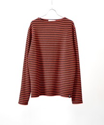 Hub&Spoke（ハブアンドスポーク）の「起毛ボーダーボートネックロンTee（Tシャツ/カットソー）」