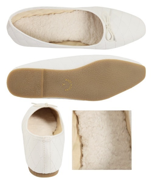 KOBE LETTUCE（コウベレタス）の「無地・レオパード柄　キルティングバレエシューズ（バレエシューズ・レディース・ブラウン/ホワイト系その他/ホワイト系その他2/ブラック/シルバー/イエロー系その他・S/L/LL/M）」の16枚目の写真