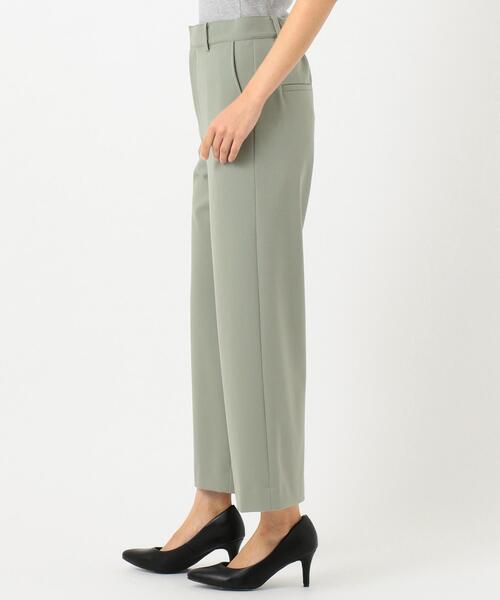 J.PRESS(ジェイプレス)の「【洗える】40/2NEWESTバックピーチ セミワイドパンツ(その他パンツ・レディース・スモーキーグリーン系/ベージュ系/ネイビー系・9/7/11/13)」の8枚目の写真