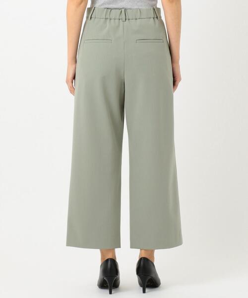 J.PRESS(ジェイプレス)の「【洗える】40/2NEWESTバックピーチ セミワイドパンツ(その他パンツ・レディース・スモーキーグリーン系/ベージュ系/ネイビー系・9/7/11/13)」の9枚目の写真