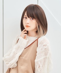 LINEASTORIA | 【フルウィッグ・ミディアム】インナーカラーカジュアルボブ(ウィッグ)