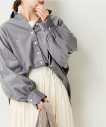 PUAL CE CIN（ピュアルセシン）の「コットンリネン／綿麻コール天ブラウス（シャツ/ブラウス）」