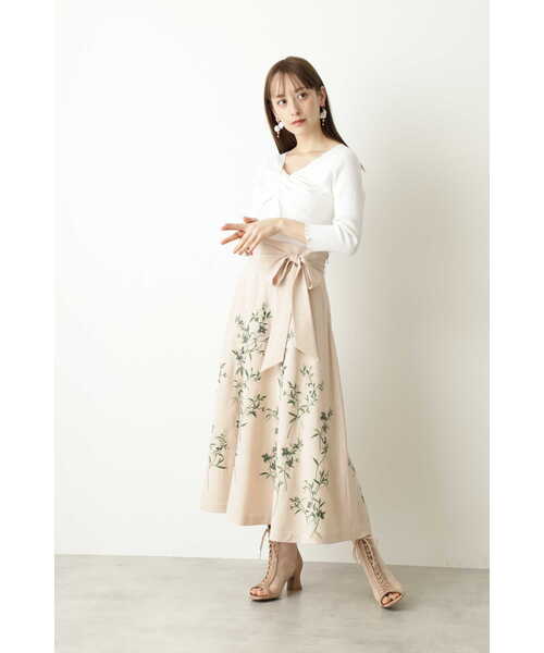 JILL STUART（ジルスチュアート）の「◆ツイストニット（ニット/セーター・レディース・ライトグリーン/ブラック/ホワイト・FREE）」の5枚目の写真