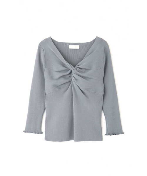 JILL STUART（ジルスチュアート）の「◆ツイストニット（ニット/セーター・レディース・ライトグリーン/ブラック/ホワイト・FREE）」の8枚目の写真