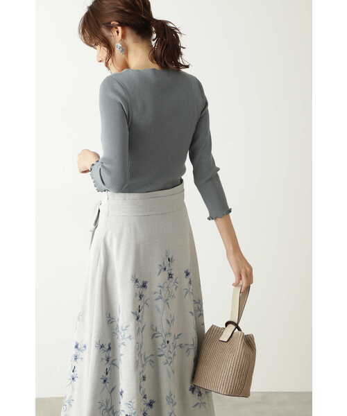 JILL STUART（ジルスチュアート）の「◆ツイストニット（ニット/セーター・レディース・ライトグリーン/ブラック/ホワイト・FREE）」の10枚目の写真