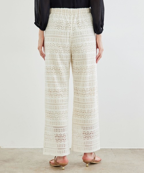 RE Crochet Tiered Pants 5 レースパンツ RE Crochet Tiered Pants 5 レースパンツ アトリエール 花柄