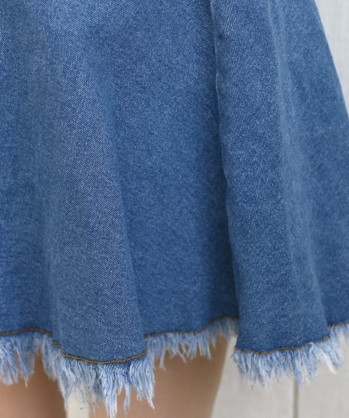 Roomy's（ルーミーズ）の「イレヘムデニムスカート（スカート・レディース・ネイビー・SMALL/MEDIUM）」の13枚目の写真