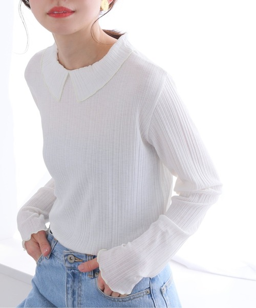 IENA フリルカラートップス rienda | フリルカラートップス (シャツ・ブラウス ) |SHEL'TTER WEBSTORE