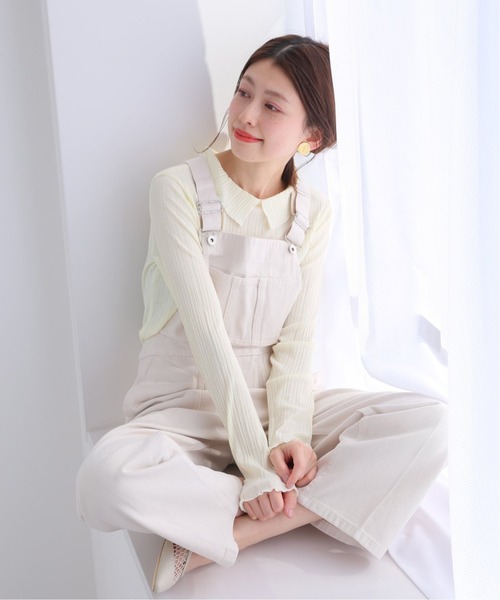 SLOBE IENA（スローブイエナ）の「フリルカラープルオーバー【手洗い可能】◆（Tシャツ/カットソー・レディース・ホワイト/イエロー・FREE）」の18枚目の写真