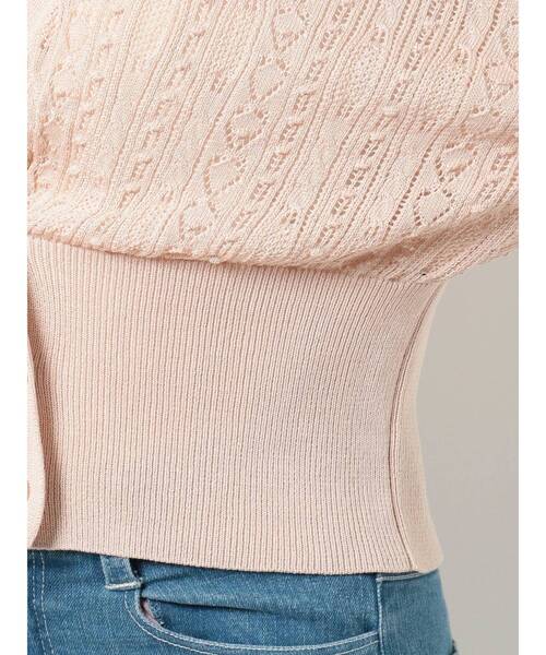 dazzlin（ダズリン）の「ポップコーンクロシェ2WAYトップス（カーディガン/ボレロ・レディース・オフホワイト/ベージュ/ブルー・FREE）」の17枚目の写真