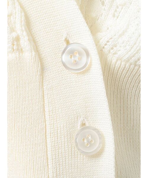 dazzlin（ダズリン）の「ポップコーンクロシェ2WAYトップス（カーディガン/ボレロ・レディース・オフホワイト/ベージュ/ブルー・FREE）」の18枚目の写真