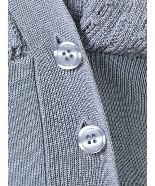 dazzlin（ダズリン）の「ポップコーンクロシェ2WAYトップス（カーディガン/ボレロ・レディース・オフホワイト/ベージュ/ブルー・FREE）」の19枚目の写真