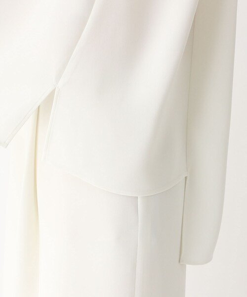 Modify（モディファイ）の「◆タック使い前後差ヘム9分袖ブラウス（シャツ/ブラウス・レディース・ホワイト系/ブラック/マスタード・42/40）」の10枚目の写真